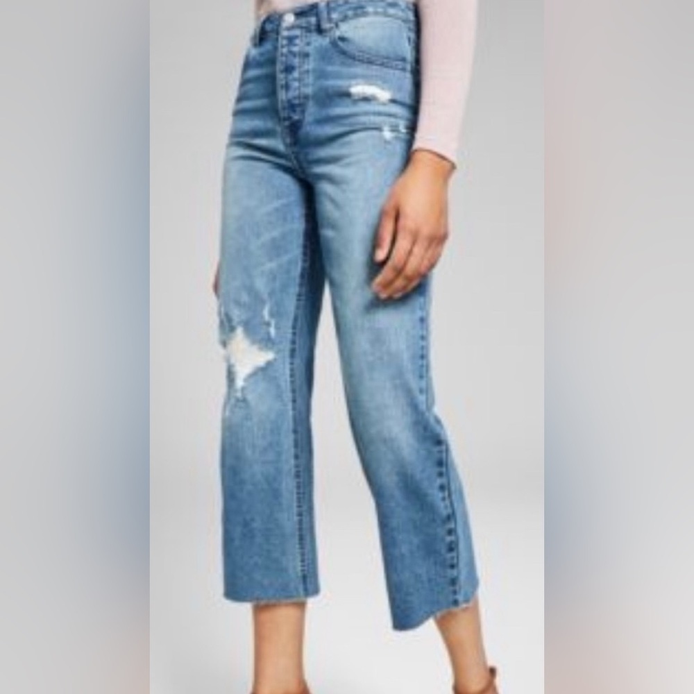 AND NOW THIS Distressed Blue Jeans